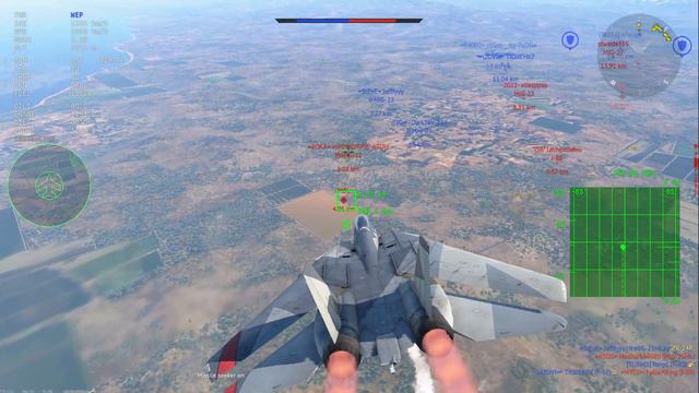 zero fuel - ace maneuver (War Thunder, F-14A Early) 4K смотреть онлайн