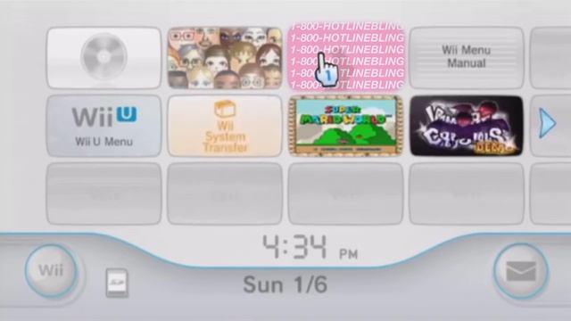 hotline bling on the wii menu смотреть онлайн