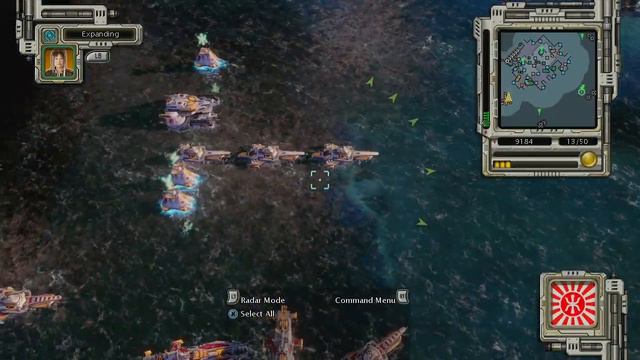 Successful Pacific Ocean Campaign, Empire Campaign, C&C Red Alert 3, Xbox 360 смотреть онлайн