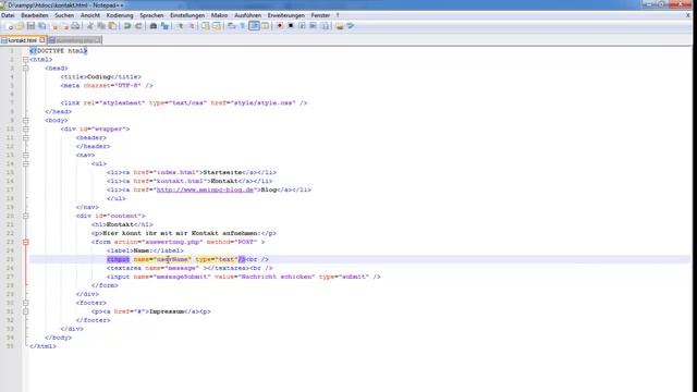 Tutorial: Webseiten erstellen #5: PHP Basics und Formularauswertung смотреть онлайн