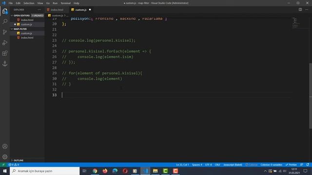 Javascript Yararlı Dizi Metodları Map ve Filter - Javascript Map ve Filter Arasındaki Farklar! смотреть онлайн
