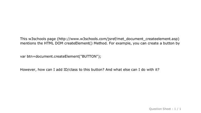 CSS : Add ID/class to objects from createElement method смотреть онлайн