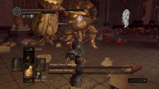 DARK SOULS: REMASTERED ornstein and smough pros only strategy смотреть онлайн