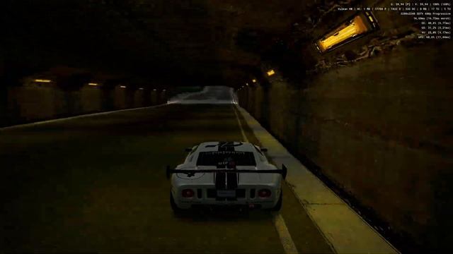Gran Turismo 4 Upscaled Graphics Ford GT LM Spec II Race Car @ Trial Mountain смотреть онлайн