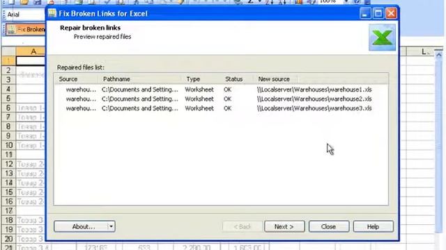 Restore broken links in Excel files смотреть онлайн