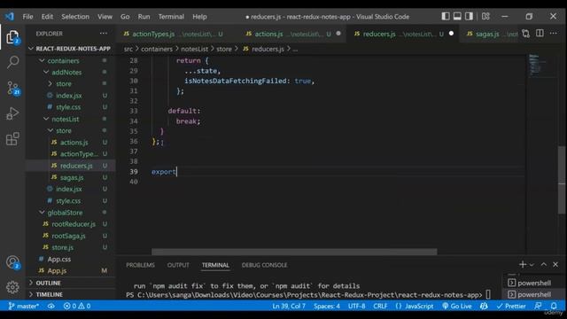 Course Project Notes App Implementation, Lecture 17 Creating Notes List Component Redux смотреть онлайн