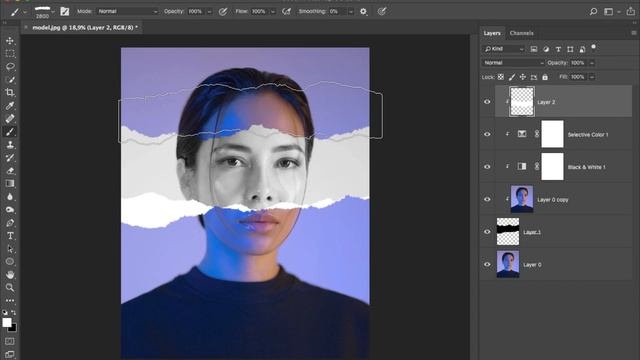 Create a Torn Paper Effect in Photoshop смотреть онлайн