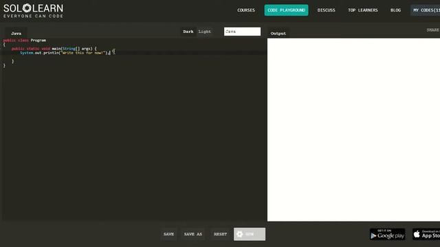 01.Java tutorial, Solo Learn, Hello World, Code Play Ground смотреть онлайн