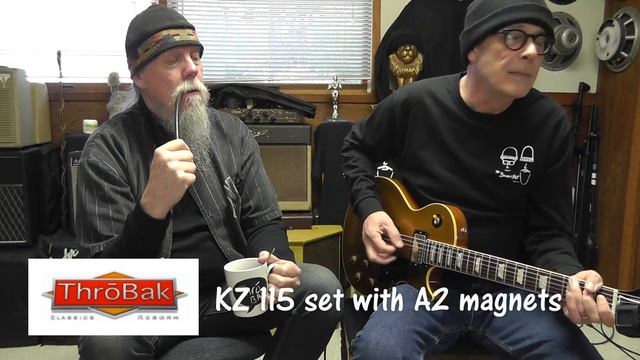 Doug and Pat demo the ThroBak KZ 115 PAF clone humbuckers. смотреть онлайн