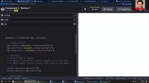 WEB01 - Week Review - Part Time