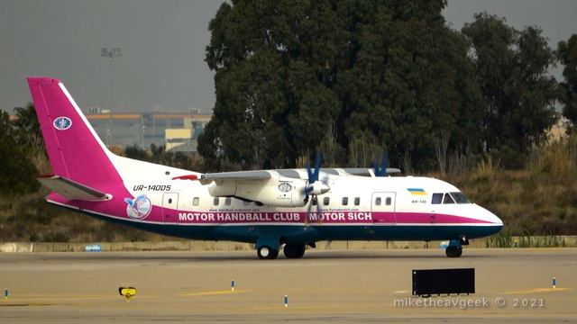 [4K] Antonov AN-140 Motor Sich @ Barcelona-El Prat смотреть онлайн