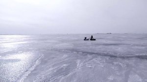 Первые метры на мотобуксировщике Снежок Д 9лс на рыбалке