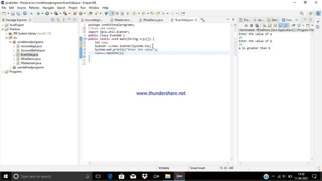 Even & Odd Numbers using Java Eclipse | | Java смотреть онлайн