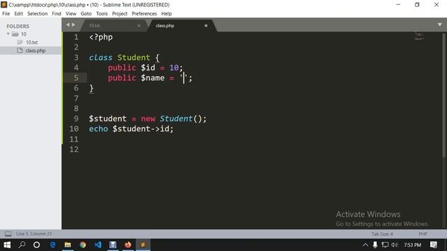 OOP to Laravel# 11 PHP Class, Object, Use of this keyword, Method, Properties смотреть онлайн
