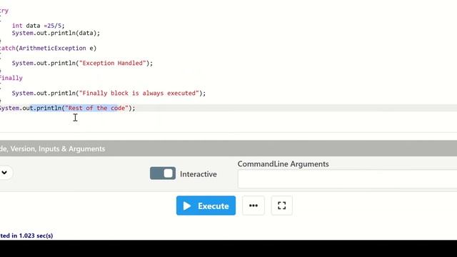 FINALLY BLOCK DIFFERENT CASES смотреть онлайн