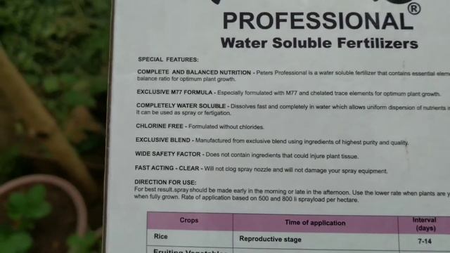 Peters Professional General Purpose 20 20 20 | Complete Fertilizer | Foliar Fertilizer