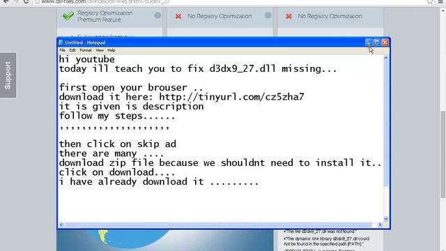 how to fix the problem d3dx9_27.dll is missing (100% working) смотреть онлайн