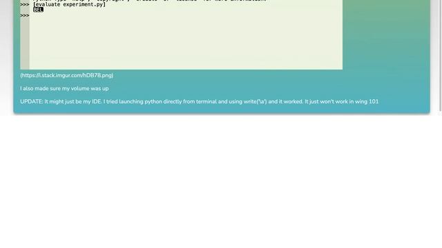 How to make a sound in OSX using python 3 смотреть онлайн