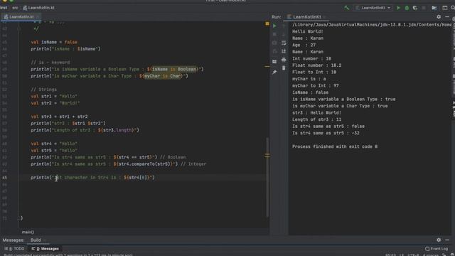 Kotlin Tutorial - Data Type, Arrays, Strings and Ranges смотреть онлайн