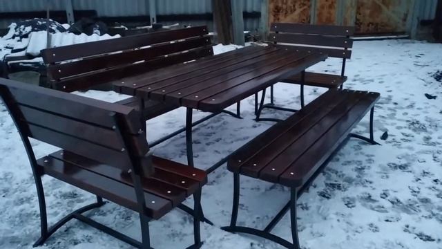 КОМПЛЕКТ САДОВОЙ МЕБЕЛИ (ЛАКИРОВАННЫЙ) смотреть онлайн