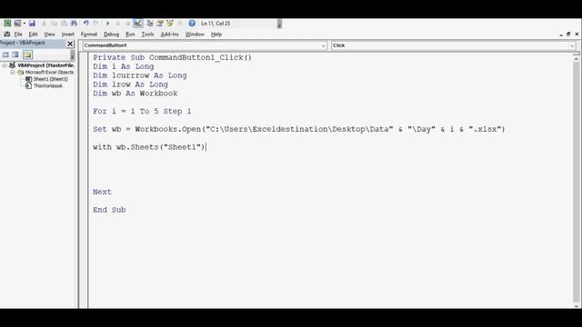 Excel VBA to Combine Multiple Workbooks - Transfer Data from Multiple Excel Files смотреть онлайн
