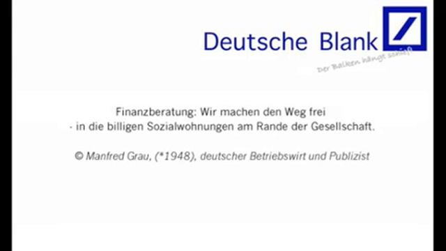 anonymer Aufruf der Deutschen Bank смотреть онлайн