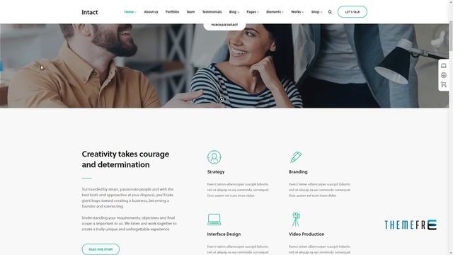Intact - Premium Multi-Purpose WordPress Theme Robert Gaz смотреть онлайн