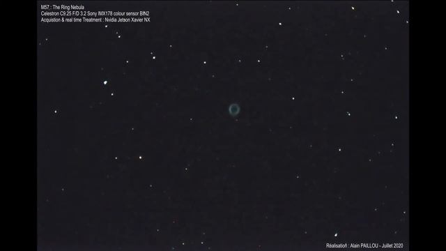 Deep Sky M13 M57 M27 using Nvidia Jetson Xavier NX and IMX178 BIN2 смотреть онлайн