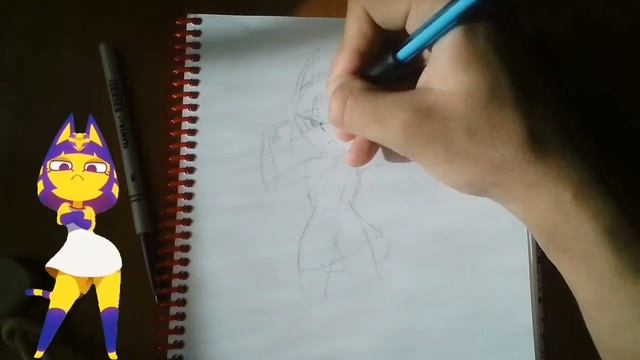 нарисовал Анкху how to draw zone Ankha как нарисовать анку смотреть онлайн