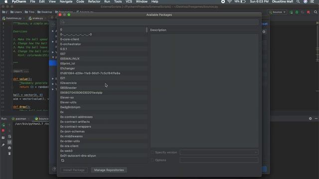 Uploading Python Modules(Pygame) without pip install in terminal with PyCharm смотреть онлайн