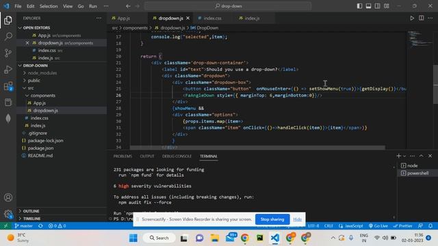 drop down app using react смотреть онлайн