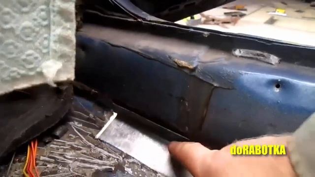 Ремонт порогов и пола ВАЗ 2110-12 своими руками. doRABOTKA смотреть онлайн