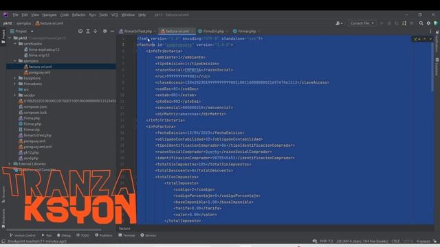 Cómo firmar XML de facturación electrónica en PHP con archivo P12 del SRI de Ecuador смотреть онлайн