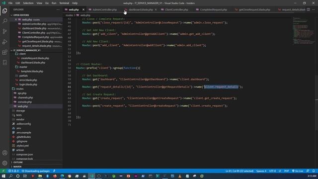 20 GET TO KNOW LARAVEL IT SERVICE MANAGER DISPLAYING REQUEST RESULTS ON THE CLIENT DASHBOARD смотреть онлайн