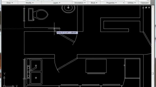 AutoCAD 2010 Floorplan drawing смотреть онлайн