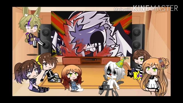 Afton family + Ennard & Glitchboi reacts to Sans AU memes (Undertale) || Credits in the Description смотреть онлайн