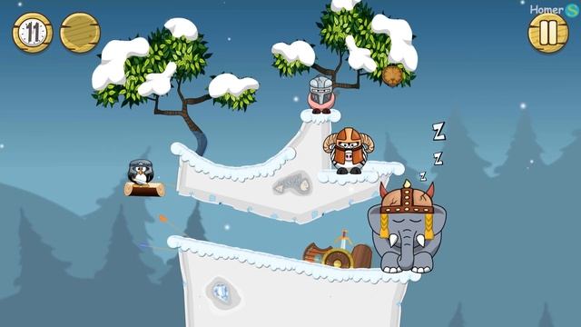 Snoring Elephant Puzzle - Vikings - Walkthrough #5. смотреть онлайн