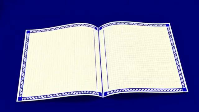 Анимация. Листы тетради. Blender 3D. смотреть онлайн