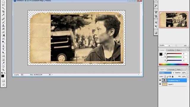Membuat Manipulasi Foto Kertas Sampul Photoshop CS3 смотреть онлайн