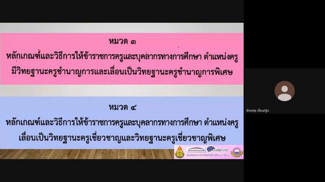 การอบรมแนวทางการประเมินด้วยหลักเกณฑ์และวิธีการ ตามหลักเกณฑ์ ว9 2564 และการจัดทำคลิปวิดีทัศน์ ภาคเช้ смотреть онлайн