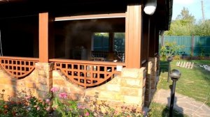 Система туманообразования для охлаждения беседки