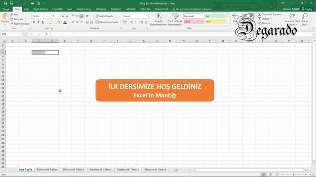 Excel Eğitim Dersleri 1 - Yeni Başlayanlar İçin Excel'in Mantığı смотреть онлайн
