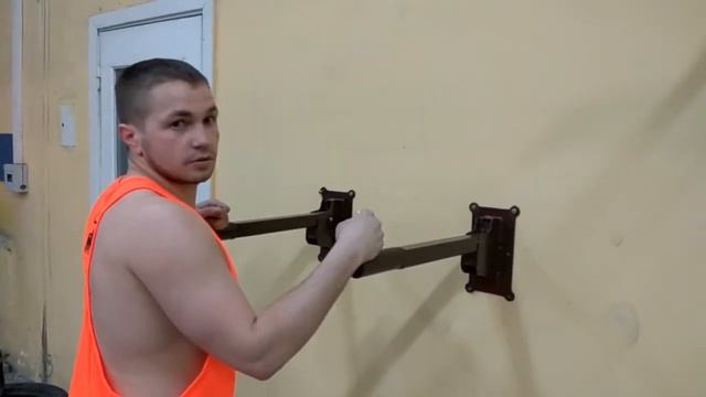 Брусья настенные, откидные. Турник. wall folding parallel bars смотреть онлайн