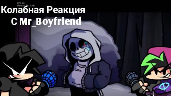 Колабная Реакция с Mr_Boyfriend | Friday Night Funkin' - Friday Night Dustin |
