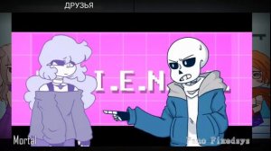 ||Реакция Undertale на memes про Санса||