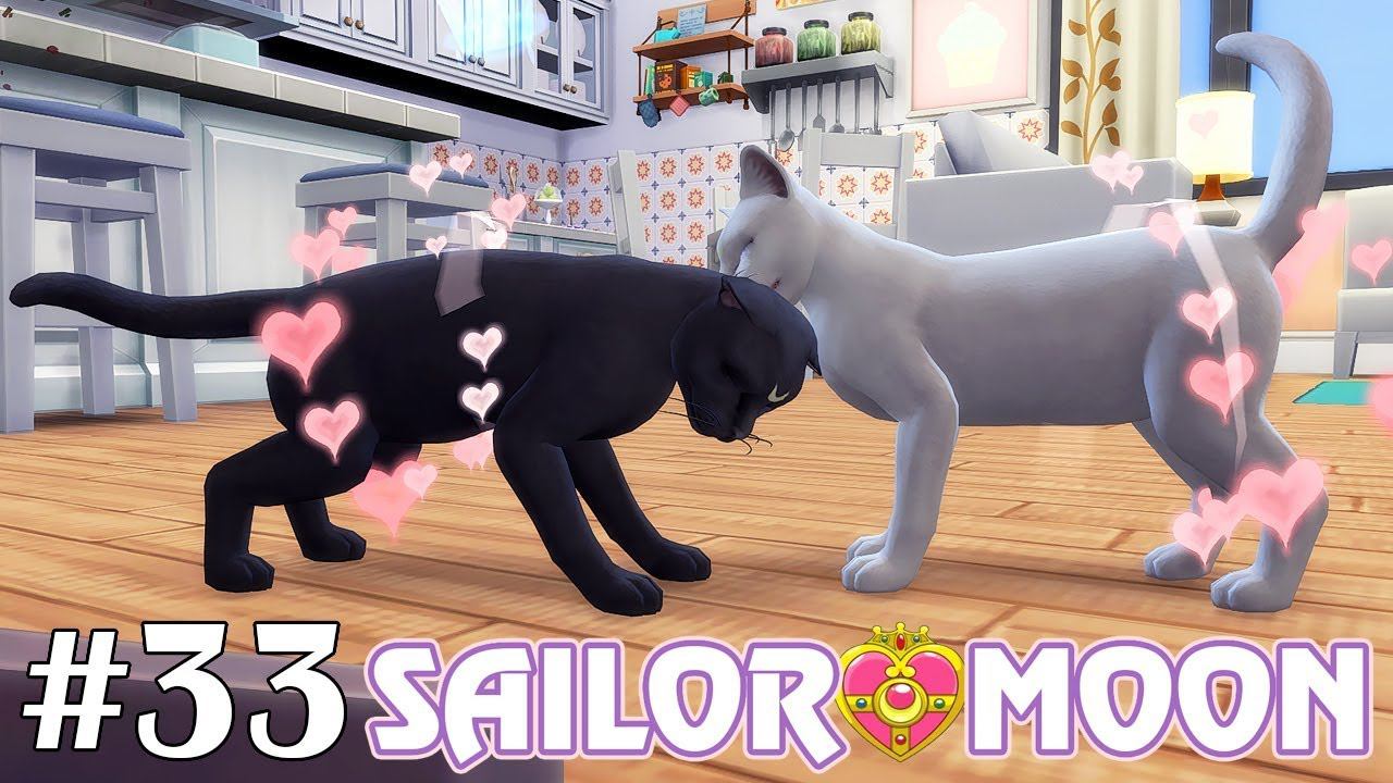 Котята Луны и Артемиса - The Sims 4 - Sailor Moon #33 смотреть онлайн