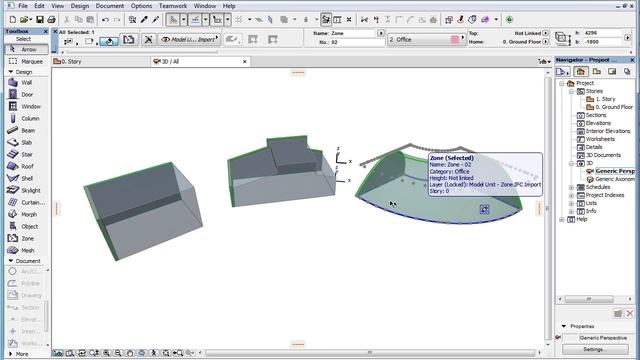 ARCHICAD OPEN BIM - Intelligent IFC Space Import смотреть онлайн