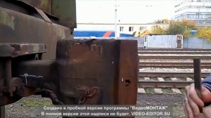 Замер высоты автосцепки над уровнем головок рельсов.Провисание и задир автосцепки СА-3
