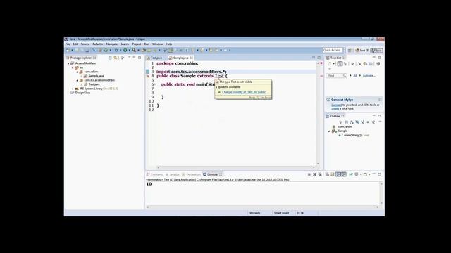 Java Access Modifiers смотреть онлайн