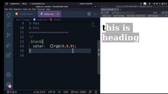#35- Web Development | Color Property | RGB | Learn CSS in Hindi смотреть онлайн